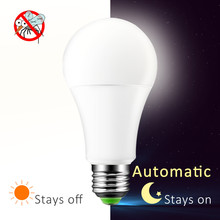 LED Dusk to Dawn Light Bulb 10W 15W E27 B22 Smart Light Sensor Bulbs AC85-265V Automatic Indoor/Outdoor Lighting Lamp For Porch 2024 - buy cheap