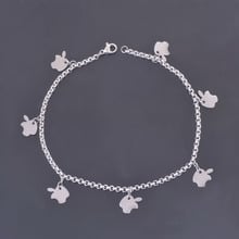 Customization Stainless Steel Silver Color Charms Anklets Classic Summer Beach Foot Chains Jewelry Wholesale 2024 - buy cheap