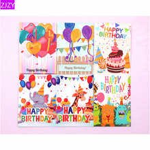 5D DIY Happy Birthday Greeting Cards Diamond Painting Kits Diamond Painting Children's Handmade Holiday Cards Gift 2024 - buy cheap