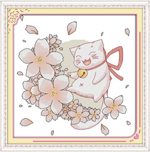 Blessing cat cross stitch kit 18ct 14ct 11ct count printed canvas stitching embroidery DIY handmade needlework 2024 - buy cheap