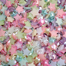 200pcs/lot 10mm Mix Colors flatback ABS resin Star Shape imitation pearl for scrapbooking,SP009 2024 - buy cheap