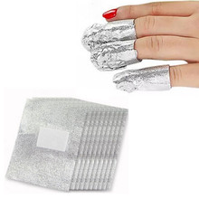Papel de aluminio para decoración de uñas, removedor de envolturas de esmalte de Gel acrílico, suministros para manicura, 100 Uds. 2024 - compra barato