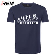 REM Evolution Of Biking t-shirt Top Lycra Cotton Men T Shirt 2024 - buy cheap