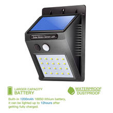 Outdoor Solar Lamp Waterproof PIR Motion Sensor Wall Light 8/16/20 LED Solar Power Light Energy Saving Garden Security Lamp 2024 - buy cheap