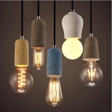 Loft Style Creative Cement Droplight Edison Industrial Vintage Pendant Light Fixtures For Dining Room Hanging Lamp Lighting 2024 - buy cheap