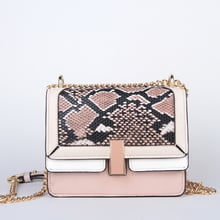 Novo europeu e americano exclusivo bolsa de ombro corrente bloqueio serpentina crossbody sacos couro do plutônio sacos mensageiro para as mulheres 002 2024 - compre barato