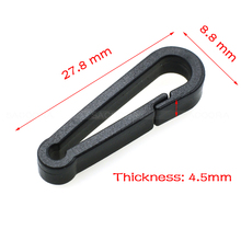 100pcs Gloves Hook Plastic Black Buckles Snap Hook Used For Shower Curtains Free Shipping 2024 - buy cheap