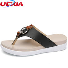 UEXIA 2018 New Women High Heel Platform Sandals Beach Slippers Wedge Flip Flops Fashion Slides Summer Shoes Woman House Slippers 2024 - buy cheap