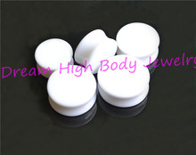 Ear Plugs Newest White Flesh Tunnel Flared Solid Large Size Popular Ear Piercing Body Jewelry 22 30mm free Shipping Stretcher 2024 - buy cheap