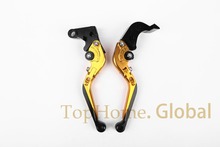 Free shipping CNC Foldable&Extendable Brake Clutch Levers For Suzuki RGV 250 All years Gold/Black 2024 - buy cheap