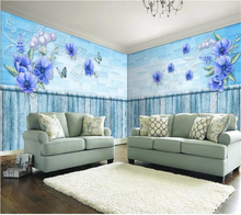 wellyu  wall papers home decor Custom wallpaper Retro European Poppy Wall Full House Customized Wall papier peint tapeta 3d 2024 - buy cheap