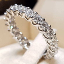 Женское кольцо с камнем Yobest, серебряное роскошное кольцо с кубическим цирконием, свадебное украшение для вечеринки, подарки 2024 - купить недорого