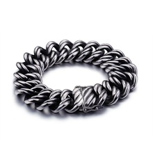 New Fashion Titanium Steel Chain Bracelet Hot Sale Simple Men Stainless Steel Jewelry 2024 - buy cheap