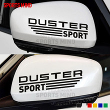 1 Pair Sports Mind DUSTER Rearview Mirror Car Sticker Decal For Renault duster Dacia duster Stepway exterior accessories 2024 - buy cheap