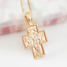 Women Pendant Religious Jewelry Traditional Design 585 Rose Gold Color Orthodox Necklace Pendants 2024 - buy cheap