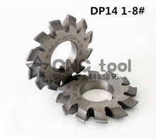 DP14 módulo presión Angle14.5 grados 1-8 #8 uds/que engranaje de acero rápido engranaje de corte de la fresa envío gratis 2024 - compra barato