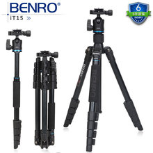 Профессиональный Многофункциональный портативный Штатив BENRO IT15 из алюминиевого сплава, монопод для цифровой зеркальной камеры, видеокамеры, оптовая продажа, бесплатная доставка 2024 - купить недорого