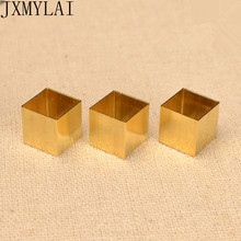 100pcs 10mm Metal Raw Brass Square Tube Beads DIY Jewelry Findings Wholesale Supply Accessories 2024 - buy cheap