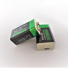 9V rechargeable battery 1180mAh 6F22 lithium ion li ion cell for wireless microphone Guitar USB battery 2024 - buy cheap