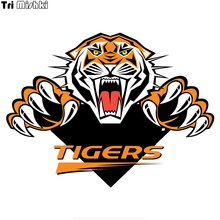 Tri Mishki WCS152 13x17cm fighting  anger tiger car sticker funny colorful auto automobile decals 2024 - buy cheap