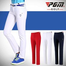 2018 Novas Calças de golfe PGM de Alta Elástica calças Slim para as mulheres Sportswear Golfe Senhora Respirável Calças tamanho XS-XL 2024 - compre barato