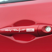 Car-styling WRC Logo Door Handle Reflective Stickers for Peugeot 206 207 208 301 307 308 407 2008 3008 4008 2024 - buy cheap