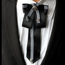 New Free Shipping fashion casual Men's male female original British Style wedding groom host bow tie brooch headdress man woman 2024 - buy cheap