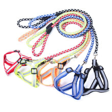 Reflective dog collar and leash set high quality nylon adjustable puppy pet supplies dog walking leashes traction rope 2024 - buy cheap