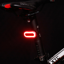 Deemount-luz trasera de ciclo para bicicleta, linterna de seguridad de advertencia de carga USB, forma ovalada, 30 chips LED COB hasta 18 horas de duración 2024 - compra barato