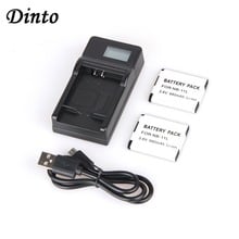 DINTO 2pcs NB-11L NB11L NB 11L Rechargeable Battery + LCD Display USB  Charger for Canon A2300 A2400IS A2600 A3400IS 2024 - buy cheap