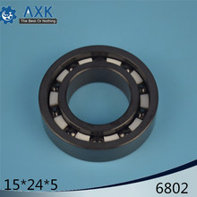 6802 Full Ceramic Bearing ( 1 PC ) 15*24*5 mm Si3N4 Material 6802CE All Silicon Nitride Ceramic 6802 Ball Bearings 2024 - buy cheap