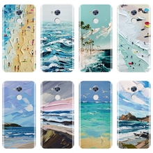 Funda de silicona con dibujo de Océano Azul para Huawei Honor, funda trasera de silicona arte de TPU para teléfono móvil Huawei Honor 4C 5C 6C 6A Pro 4X 5A 5X 6 6X 2024 - compra barato