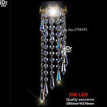 D85mm led lustre de cristal k9 sala de estar, corredor, cozinha, banheiro, quarto, escritório e luzes da varanda