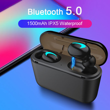 Стереонаушники M & J TWS с поддержкой Bluetooth 5,0 и зарядным футляром 2024 - купить недорого