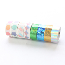 Domikee creative Japanese laser foil decorative washi tapes for diary planner stationery,cute paper adhesive masking tapes gift 2024 - buy cheap