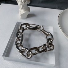 Pulseira vintage de alumínio, bracelete vintage de personalidade com joia de metal 2024 - compre barato