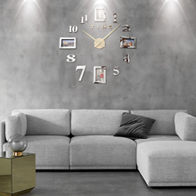 Photo Frame Saat Wall Clock Horloge Reloj De Pared Duvar Saati Relogio De Parede Klok Modern Design Watch 3d Large Luminous 2024 - buy cheap