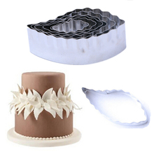 Em venda nova 6 pçs/lote patenteado design flower folha bolo moldes dentes suave cut-outs massa fondant decoração ferramenta bolo conjunto cortador 2024 - compre barato