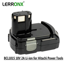 Batería recargable de iones de litio de 18V y 2A, herramientas eléctricas inalámbricas de repuesto para Hitachi BCL1815, BCL1830, EBM1830, DS18DL, DS18DFL 2024 - compra barato