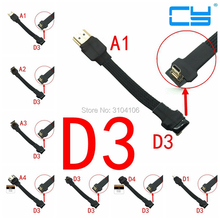 FPV Micro HDMI Mini HDMI адаптер 5 см-50 см FPC плоский HDMI 2,0 кабель экранированный для мультикоптера аэрофотосъемки 2024 - купить недорого