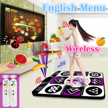 Original KL English menu 11 mm thickness single dance pad Non-Slip Pad yoga mat + 2 remote controller sense game for PC & TV 2024 - buy cheap