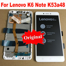 Сменный сенсорный ЖК-экран, с рамкой для Lenovo K6 Note K53a48 2024 - купить недорого