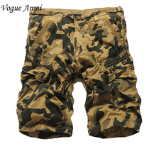 Vogue Anmi.Summer Men Casual Shorts Men fashion Camo Cargo Shorts Military Camouflage Shorts Men Shorts Big Size 36 38 40 42 2024 - buy cheap