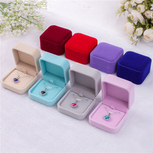 Portable Cute Gift Jewelry Boxes Packaging Women Girls Necklace Pendant Velvet Display Storage Engagement Wedding Carrying Cases 2024 - buy cheap