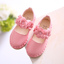 NEW baby girl leather shoes flowers Princess Shoes Spring Autumn baby girl shoes Dance Wedding Party Shoes 2024 - buy cheap