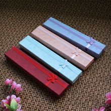 Hot New 1 Pc Simple Colorful Cute Long Box Necklace Bracelet Jewelry Box Creative Gift Box Jewelry Display Box Case Wholesale 2024 - buy cheap