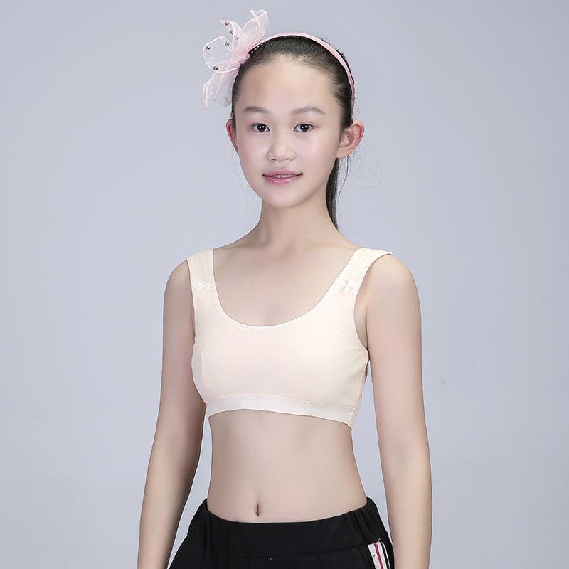 New lace Girl bra Strapless 12-18Y Teens Teenage Young Sport Puberty  Underwear Crop Detachable girls bras Training