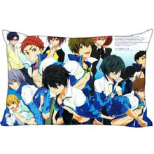 Custom Free Swim Club New Arrival Rectangle Anime Pillowcases Zipper Custom Pillow Cover Wedding Decorative Christmas Gift 2024 - buy cheap