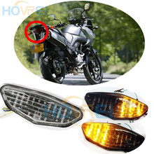 Amber Motorcycle Rear TailLight Integrated Brake lights Running LED Turn Signals  For Suzuki DL650 1000 V-Strom 2003-2008 2024 - buy cheap