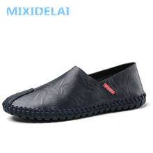MIXIDELAI Size 38~50 High Quality Genuine Leather Men Shoes Soft Moccasins Loafers Fashion Brand Men Casual Comfy Driving Shoes 2024 - buy cheap